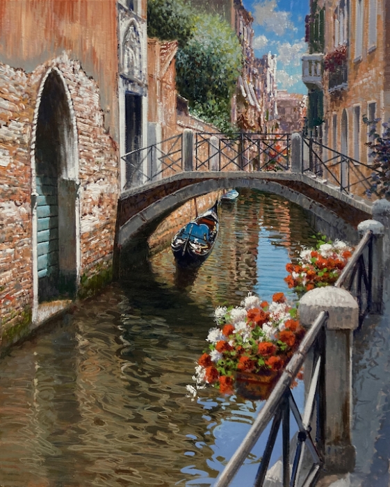 RAFFAELE FIORE: Blumen in Venedig